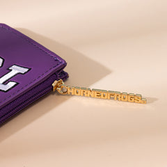 NC-TCU021PP  Texas Christian University Horned Frogs Zip Card Case- Purple