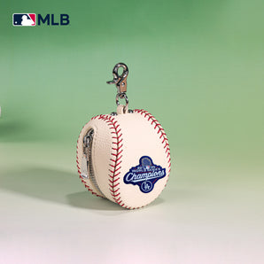 MLB-108BG - Los Angeles Dodgers 2025 World Series Champions Key Chain Pouch - Beige