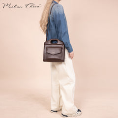 MC-537 Milan Chiva Top Handle Carry Tote/Crossbody