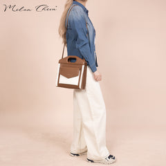 MC-537 Milan Chiva Top Handle Carry Tote/Crossbody
