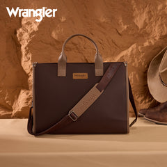WG390-8110  Wrangler Structured Work Tote/Large Carry-All Tote/Crossbody with Pouch - CF-CM