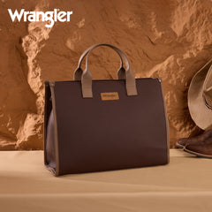 WG390-8110  Wrangler Structured Work Tote/Large Carry-All Tote/Crossbody with Pouch - CF-CM