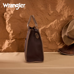 WG390-8110  Wrangler Structured Work Tote/Large Carry-All Tote/Crossbody with Pouch - CF-CM