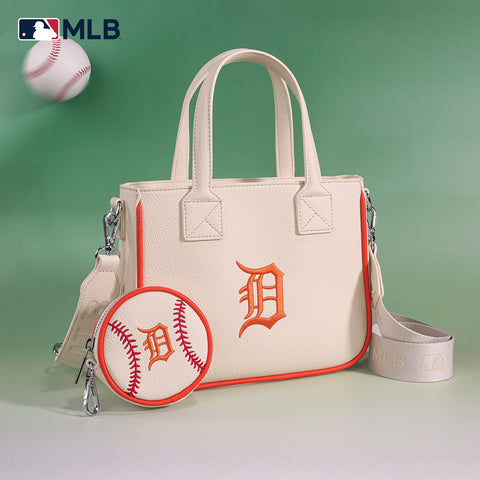 MLB-TG103  MLB Detroit Tigers Team Tote with Baseball Coin Pouch