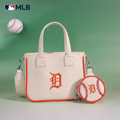 MLB-TG103  MLB Detroit Tigers Team Tote with Baseball Coin Pouch