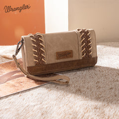 WG217-C018 Wrangler Southwestern Print  Wallet/Wristlet/Crossbody