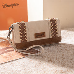 WG217-C018 Wrangler Southwestern Print  Wallet/Wristlet/Crossbody