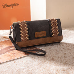 WG217-C018 Wrangler Southwestern Print  Wallet/Wristlet/Crossbody