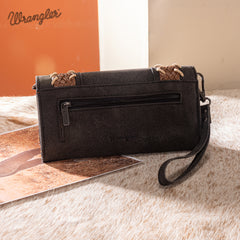 WG217-C018 Wrangler Southwestern Print  Wallet/Wristlet/Crossbody