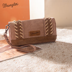 WG217-C018 Wrangler Southwestern Print  Wallet/Wristlet/Crossbody