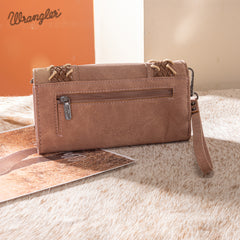 WG217-C018 Wrangler Southwestern Print  Wallet/Wristlet/Crossbody
