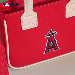 MLB-LAA103 MLB Los Angeles Angels Team Tote/Crossbody with Baseball Coin Pouch