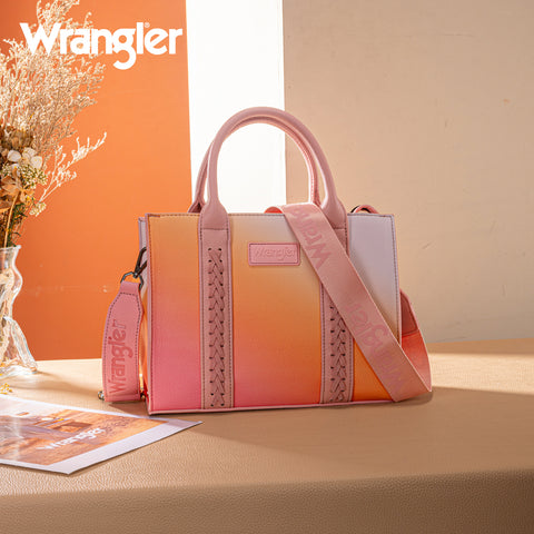 PRE-ORDER WG308-8120S  Wrangler Ombre Western Tote/Crossbody - Pink