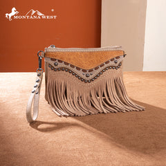 MW1340-181   Montana West Fringe Collection Clutch/Crossbody