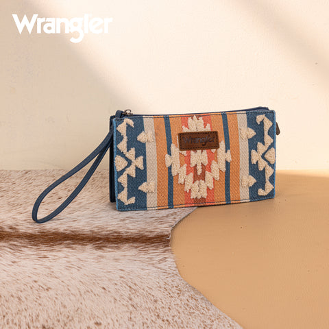 WG275-181  Wrangler Sherpa Aztec Canvas  Clutch -Jean