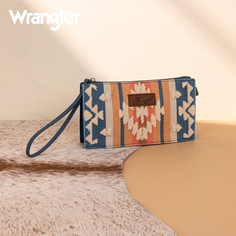 WG275-181  Wrangler Sherpa Aztec Canvas  Clutch -Jean