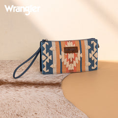 WG275-181  Wrangler Sherpa Aztec Canvas  Clutch -Jean