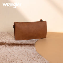WG275-181  Wrangler Sherpa Aztec Canvas  Clutch -Brown