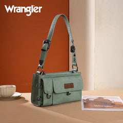 WG300-523  Wrangler Buckle Charm Small Shoulder Bag - Green