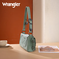 WG300-523  Wrangler Buckle Charm Small Shoulder Bag - Green