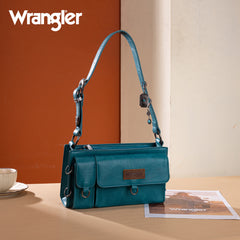 WG300-523  Wrangler Buckle Charm Small Shoulder Bag - Turquoise