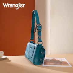 WG300-523  Wrangler Buckle Charm Small Shoulder Bag - Turquoise