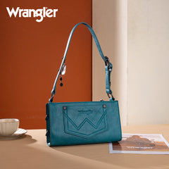 WG300-523  Wrangler Buckle Charm Small Shoulder Bag - Turquoise