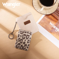 WG366-W118BG  Wrangler Small Card Case Wallet Key Chain/Detachable Card Holder-Beige