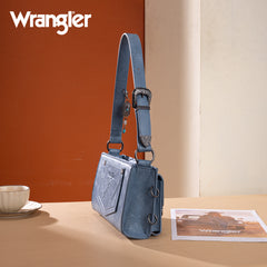 WG300-523  Wrangler Buckle Charm Small Shoulder Bag - Jean