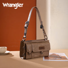 WG300-523  Wrangler Buckle Charm Small Shoulder Bag - Khaki