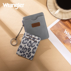 WG366-W118JN   Wrangler Small Card Case Wallet Key Chain/Detachable Card Holder- Jean