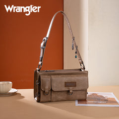 WG300-523  Wrangler Buckle Charm Small Shoulder Bag - Khaki
