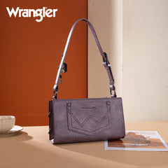WG300-523  Wrangler Buckle Charm Small Shoulder Bag - Purple