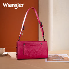 WG300-523  Wrangler Buckle Charm Small Shoulder Bag - Hot Pink