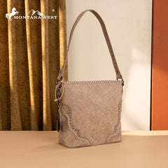 MW1335G-918  Montana West Embossed Collection Hobo Shoulder Bag