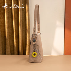 MW1335G-918  Montana West Embossed Collection Hobo Shoulder Bag