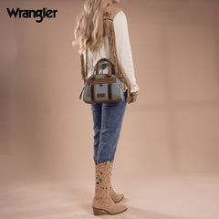 WG185-5112 Wrangler Whipstitch  Collection Satchel/Crossbody Bag -Jean
