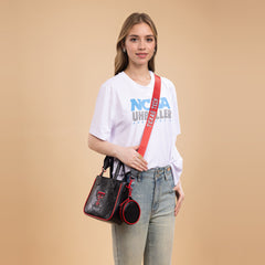 NC-TTU014BK   University of Texas Tech Red Raiders Tote/Crossbody Bag -Black