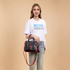 NC-TTU014BK   University of Texas Tech Red Raiders Tote/Crossbody Bag -Black