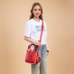 NC-TTU014RD  University of Texas Tech Red Raiders Tote/Crossbody Bag -Red