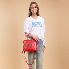 NC-TTU014RD  University of Texas Tech Red Raiders Tote/Crossbody Bag -Red
