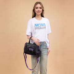 NC-TCU014BK  Texas Christian University Horned Frogs  Tote/Crossbody Bag -Black