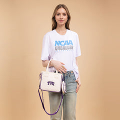 NC-TCU014BG  Texas Christian University Horned Frogs  Tote/Crossbody Bag -Beige