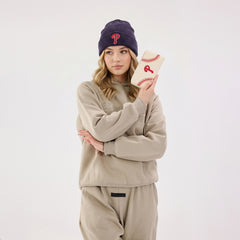 MLB-PP112   MLB Philadelphia Phillies Zip Wallet Baseball Stitch Detail