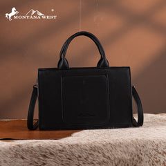 MW1323-8011  Montana West Tooled Collection Tote/Crossbody