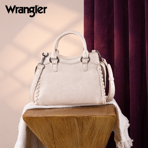 WG183-8300  Wrangler Carry-All Whipstitch Tote/Crossbody -Tan