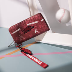 NC-AFU011BDY University of Arkansas Razorbacks Wallet/Wristlet - Burgundy