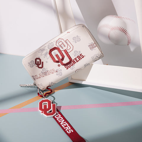 NC-OU011BG  University of Oklahoma Sooners Wallet/Wristlet - Beige
