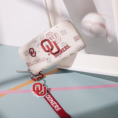 NC-OU011BG  University of Oklahoma Sooners Wallet/Wristlet - Beige