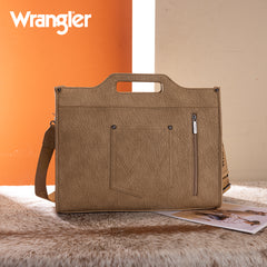 WG283-014  Wrangler Genuine Cowhide Carry-All Cowhide Large Tote /Crossbody - Tan